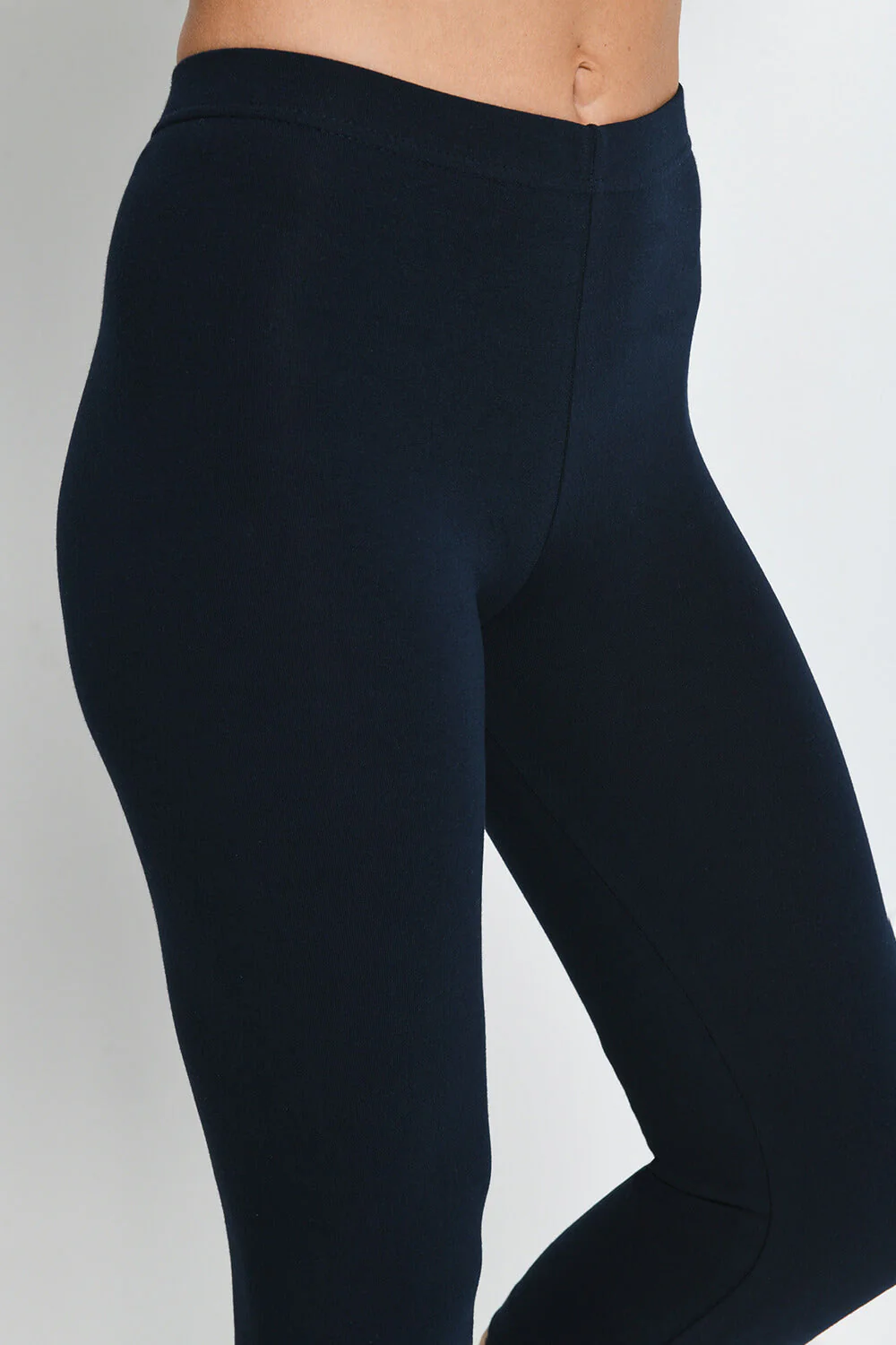 Everyday Cropped Leggings - Navy Blue - Image 5