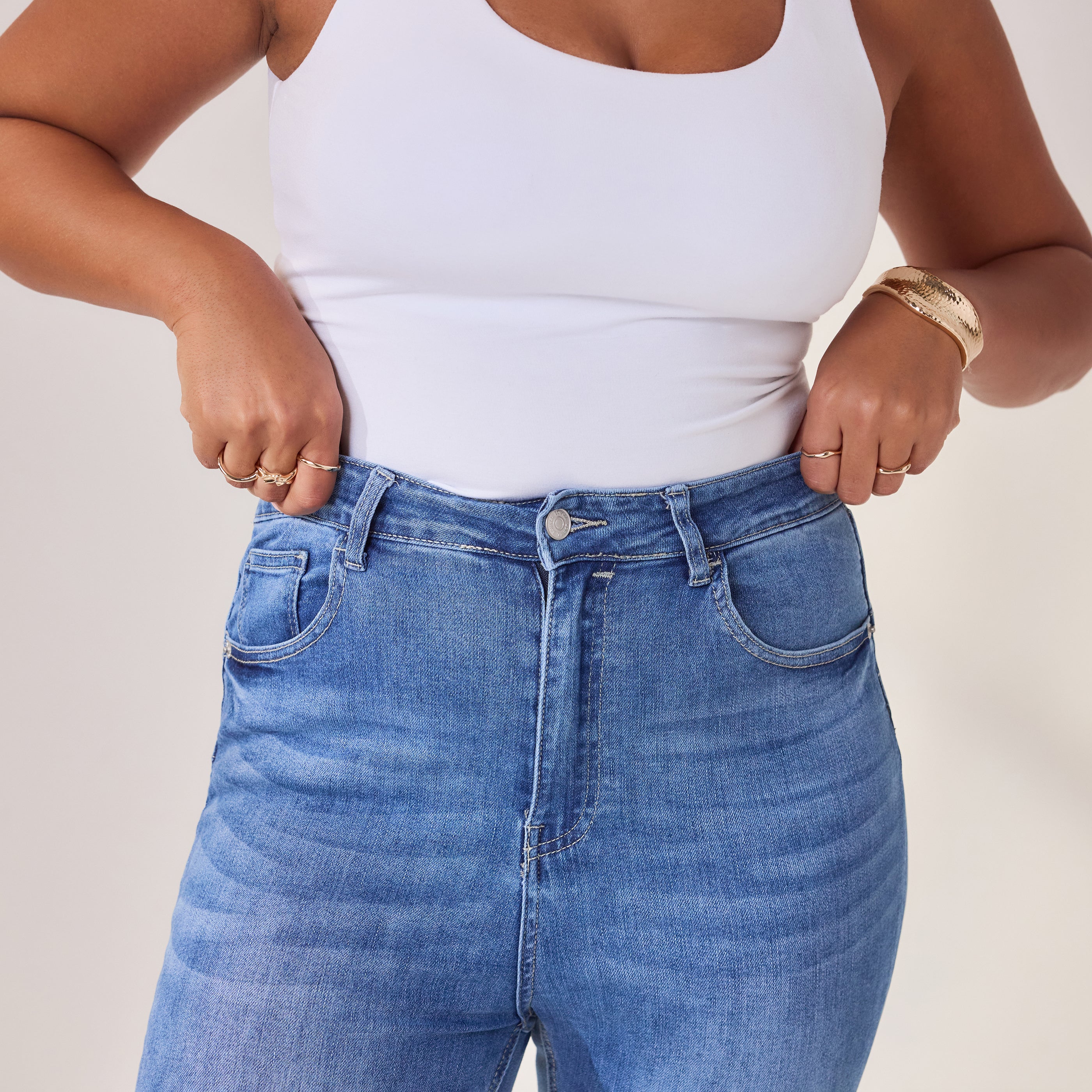 Lift & Shape Jeans - Mid Blue - Image 6