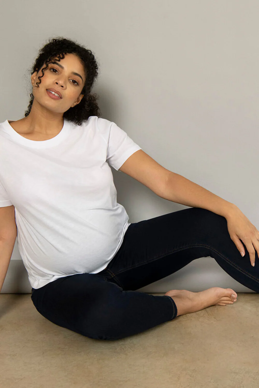 Maternity Jeggings - Dark Blue - Image 3
