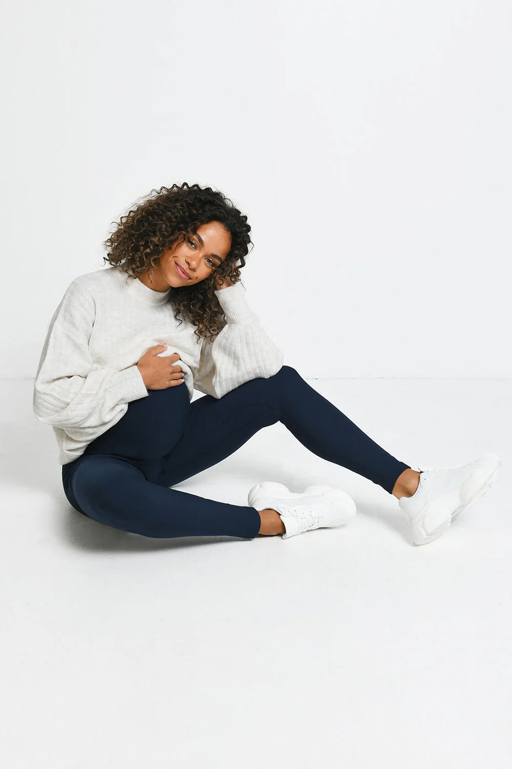 Maternity Winter Everyday Leggings - Navy - Image 5