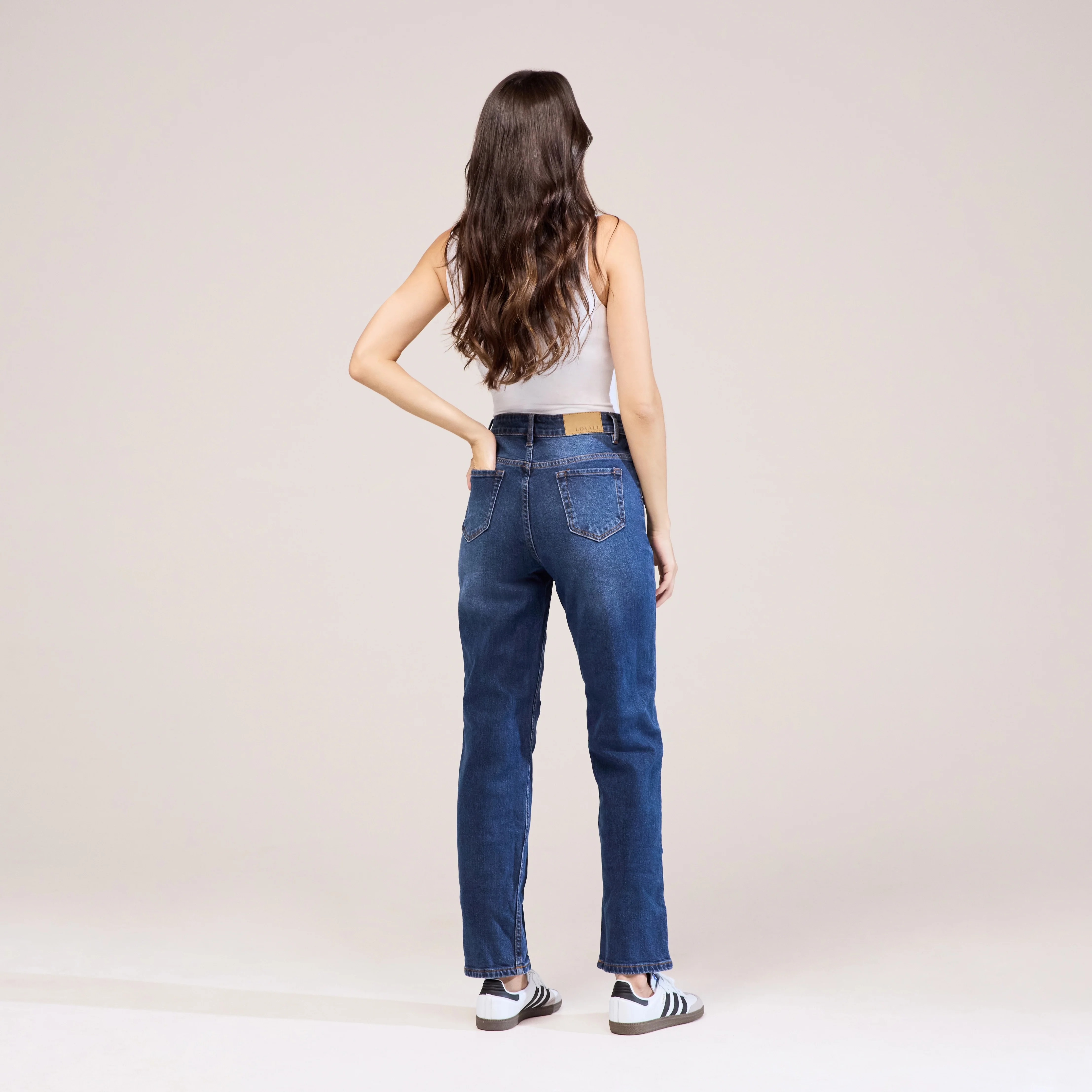 Straight Jeans - Dark Blue - Image 3