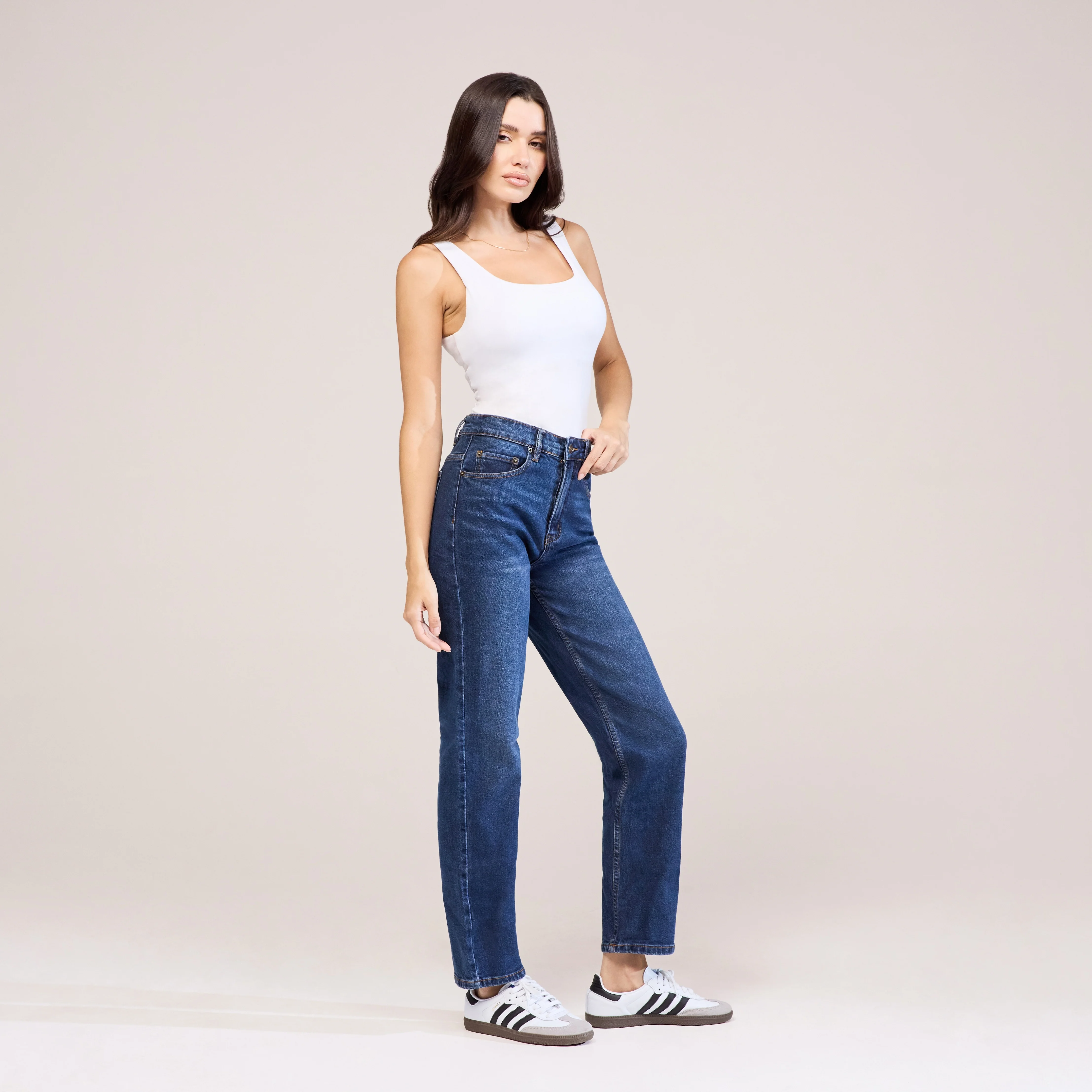 Straight Jeans - Dark Blue - Image 6