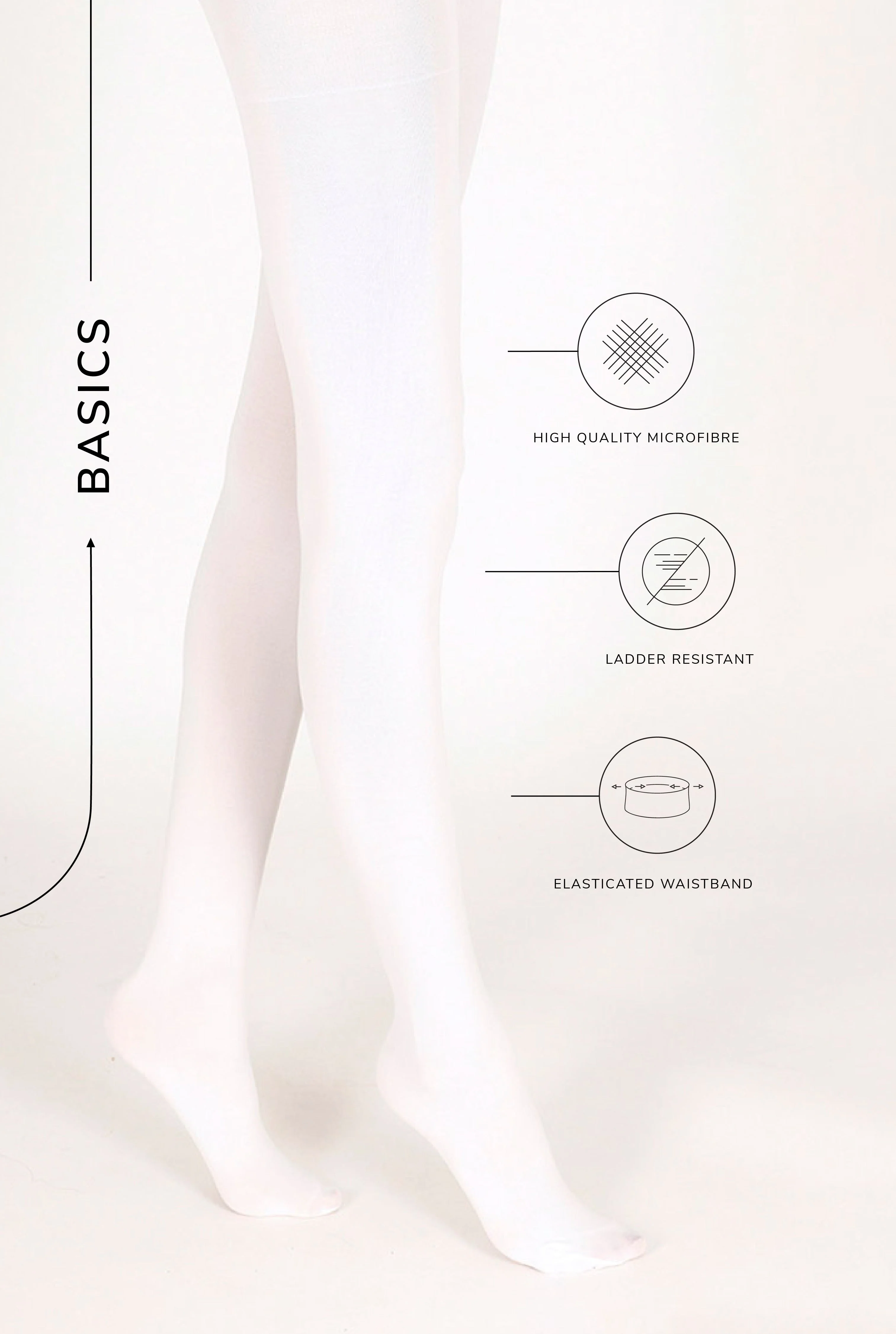 Tights - White - Image 3