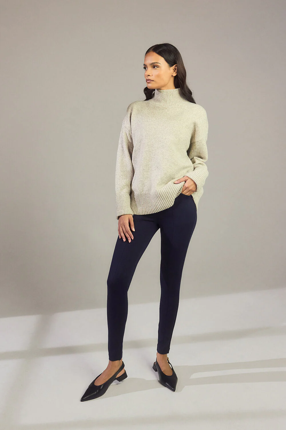 Treggings - Navy - Image 3