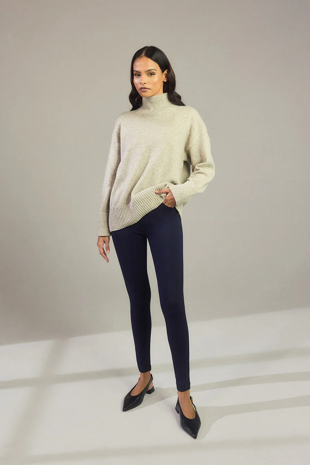 Treggings - Navy - Image 5