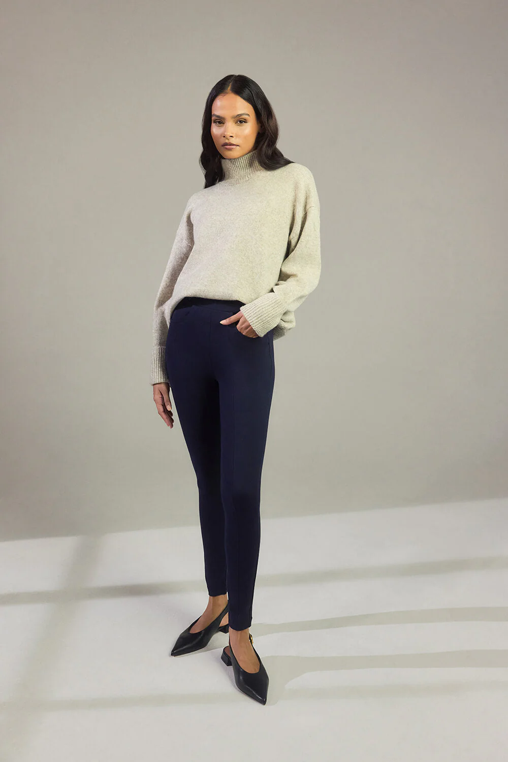 Treggings - Navy - Image 8