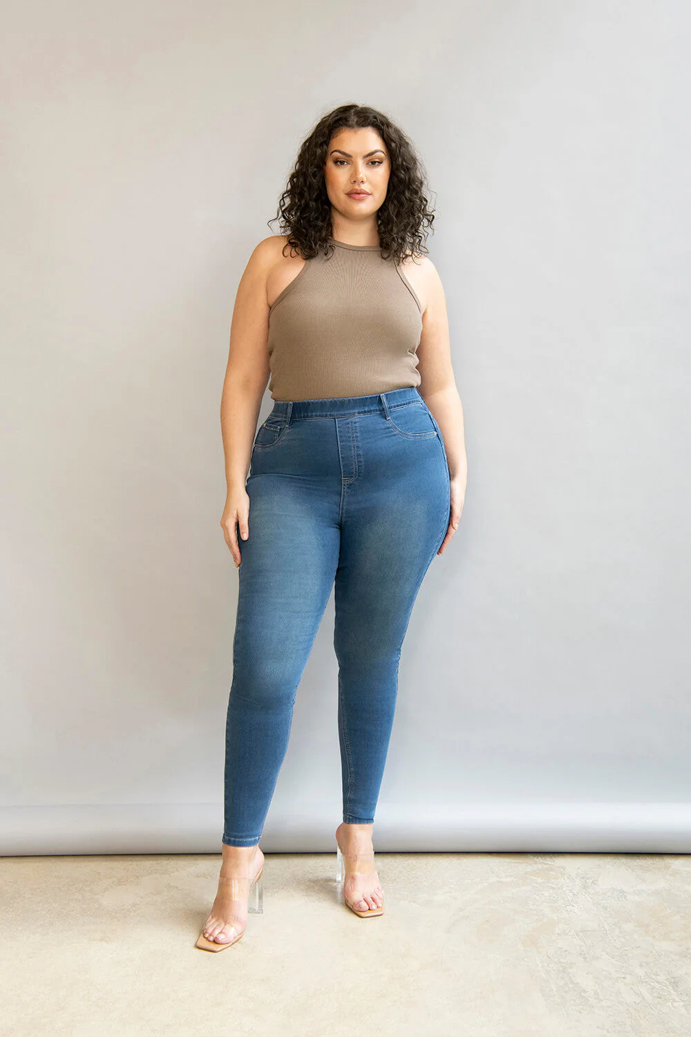 Ultimate Jeggings - Mid Blue - Image 6